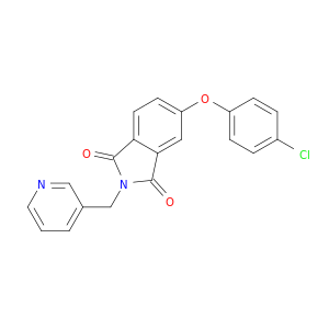 1H-Isoindole-1,3(2H)-dione,5-(4-chlorophenoxy)-2-(3-pyridinylmethyl)-