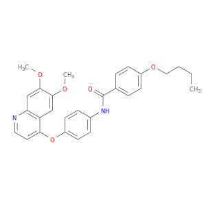 Benzamide, 4-butoxy-N-[4-[(6,7-dimethoxy-4-quinolinyl)oxy]phenyl]-