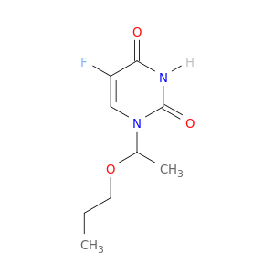 2,4(1H,3H)-Pyrimidinedione, 5-fluoro-1-(1-propoxyethyl)-