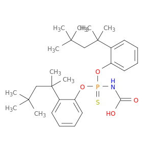 Carbamic acid, [bis[(1,1,3,3-tetramethylbutyl)phenoxy]phosphinothioyl]-