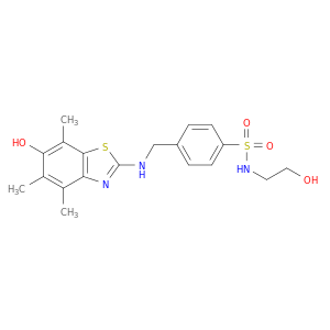 Benzenesulfonamide,N-(2-hydroxyethyl)-4-[[(6-hydroxy-4,5,7-trimethyl-2-benzothiazolyl)amino]methyl]-