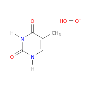 2,4(1H,3H)-Pyrimidinedione,5-methyl-, hydroperoxide (9CI)