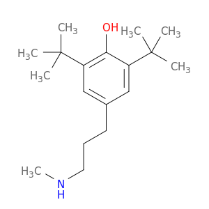 Phenol, 2,6-bis(1,1-dimethylethyl)-4-[3-(methylamino)propyl]-