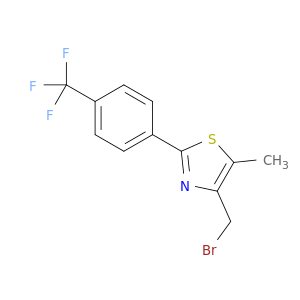 Thiazole, 4-(bromomethyl)-5-methyl-2-[4-(trifluoromethyl)phenyl]-