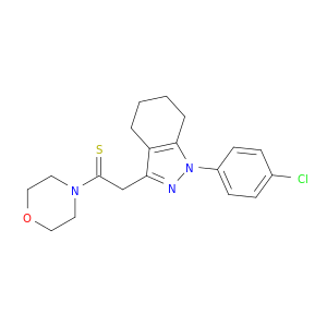2-[1-(4-chlorophenyl)-4,5,6,7-tetrahydro-1h-indazol-3-yl]-1-(morpholin-4-yl)ethanethione