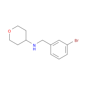 N-[(3-Bromophenyl)methyl]oxan-4-amine