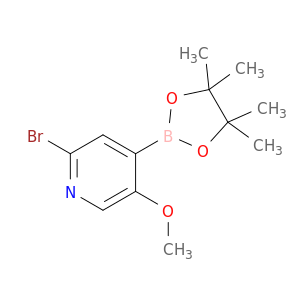 吡啶,2-溴-5-甲氧基-4-(4,4,5,5-四甲基-1,3,2-二氧化物-2-基)-