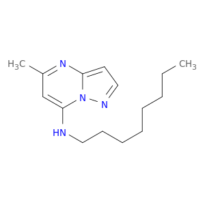 Pyrazolo[1,5-a]pyrimidin-7-amine, 5-methyl-N-octyl-