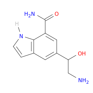 1H-Indole-7-carboxamide,5-(2-amino-1-hydroxyethyl)-