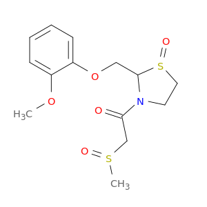 Ethanone,1-[2-[(2-methoxyphenoxy)methyl]-1-oxido-3-thiazolidinyl]-2-(methylsulfinyl)-