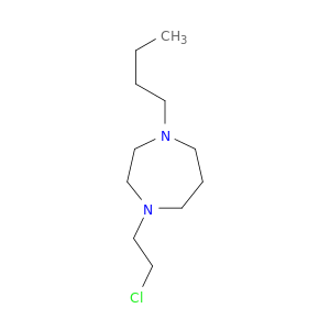 1H-1,4-Diazepine, 1-butyl-4-(2-chloroethyl)hexahydro-