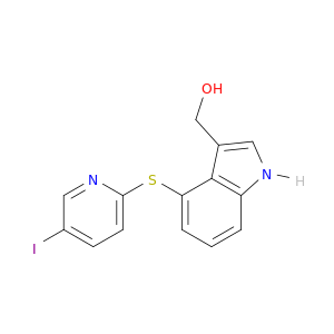 1H-Indole-3-methanol, 4-[(5-iodo-2-pyridinyl)thio]-
