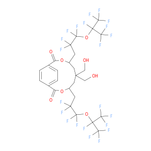 1,4-Benzenedicarboxylic acid, 2,2-bis(hydroxymethyl)-1,3-propanediylbis[3,3,4,4-tetrafluoro-4-[1,2,2,2-tetrafluoro-1-(trifluoromethyl)ethoxy]butyl] ester