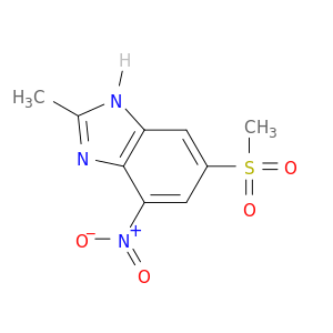 1H-Benzimidazole, 2-methyl-6-(methylsulfonyl)-4-nitro-