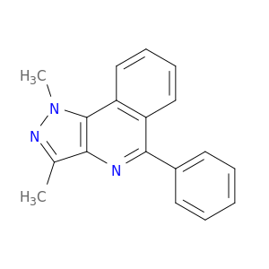 1H-Pyrazolo[4,3-c]isoquinoline, 1,3-dimethyl-5-phenyl-