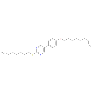 Pyrimidine, 2-(heptylthio)-5-[4-(octyloxy)phenyl]-