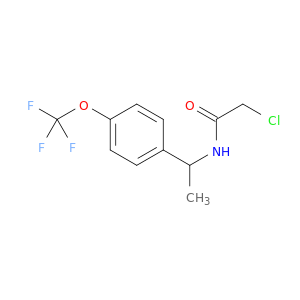 2-chloro-N-{1-[4-(trifluoromethoxy)phenyl]ethyl}acetamide