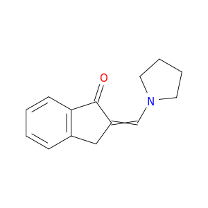 1H-Inden-1-one, 2,3-dihydro-2-(1-pyrrolidinylmethylene)-
