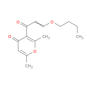 4H-Pyran-4-one, 3-(3-butoxy-1-oxo-2-propenyl)-2,6-dimethyl-