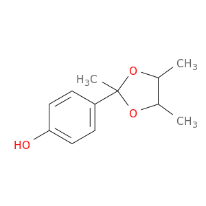 Phenol, 4-(2,4,5-trimethyl-1,3-dioxolan-2-yl)-