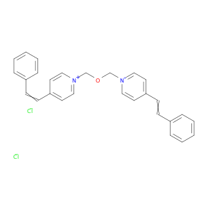 Pyridinium, 1,1'-[oxybis(methylene)]bis[4-(2-phenylethenyl)-, dichloride