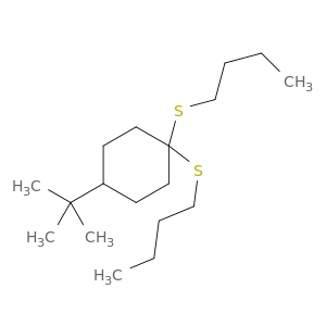 Cyclohexane, 1,1-bis(butylthio)-4-(1,1-dimethylethyl)-