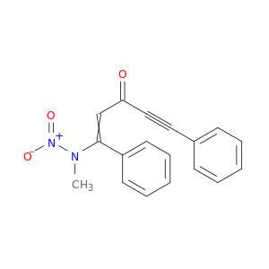 1-Penten-4-yn-3-one, 1-(methylnitroamino)-1,5-diphenyl-