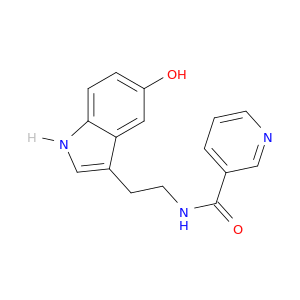 3-Pyridinecarboxamide, N-[2-(5-hydroxy-1H-indol-3-yl)ethyl]-