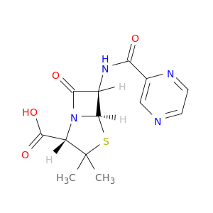 4-Thia-1-azabicyclo[3.2.0]heptane-2-carboxylicacid, 3,3-dimethyl-7-oxo-6-[(pyrazinylcarbonyl)amino]-, (2S,5R,6R)- (9CI)