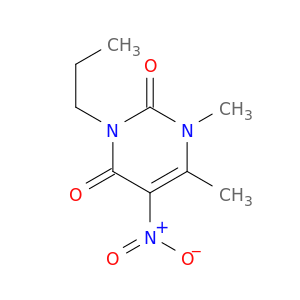 2,4(1H,3H)-Pyrimidinedione, 1,6-dimethyl-5-nitro-3-propyl-