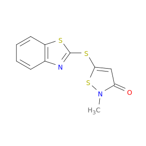 3(2H)-Isothiazolone, 5-(2-benzothiazolylthio)-2-methyl-
