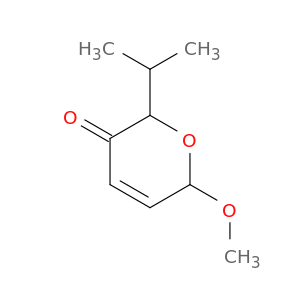 2H-Pyran-3(6H)-one, 6-methoxy-2-(1-methylethyl)-