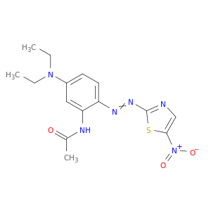 N-[5-(二乙基氨基)-2-[2-(5-硝基-2-噻唑基)二苯基]苯基]乙酰胺
