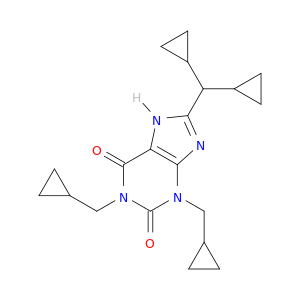 1H-Purine-2,6-dione,1,3-bis(cyclopropylmethyl)-8-(dicyclopropylmethyl)-3,9-dihydro-