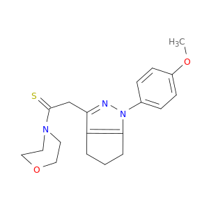 2-[1-(4-methoxyphenyl)-1,4,5,6-tetrahydrocyclopenta[c]pyrazol-3-yl]-1-(morpholin-4-yl)ethanethione