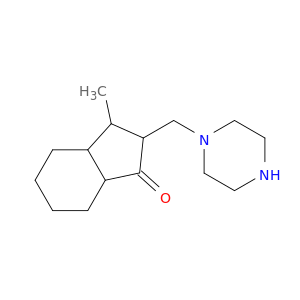 1H-Inden-1-one, octahydro-3-methyl-2-(1-piperazinylmethyl)-