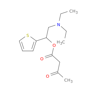 Butanoic acid, 3-oxo-, 2-(diethylamino)-1-(2-thienyl)ethyl ester