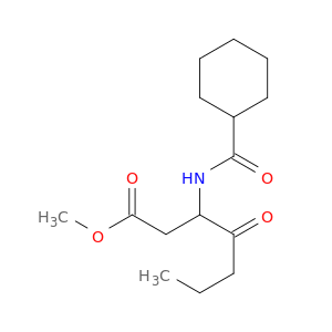 Heptanoic acid, 3-[(cyclohexylcarbonyl)amino]-4-oxo-, methyl ester