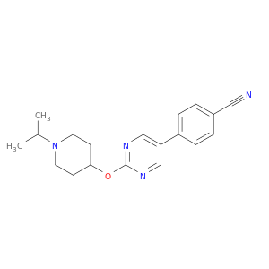Benzonitrile, 4-[2-[[1-(1-methylethyl)-4-piperidinyl]oxy]-5-pyrimidinyl]-