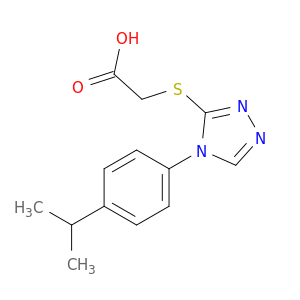 2-({4-[4-(Propan-2-yl)phenyl]-4H-1,2,4-triazol-3-yl}sulfanyl)acetic Acid