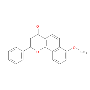 4H-Naphtho[1,2-b]pyran-4-one, 7-methoxy-2-phenyl-