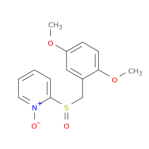 Pyridine, 2-[[(2,5-dimethoxyphenyl)methyl]sulfinyl]-, 1-oxide