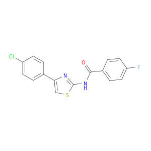 Benzamide, N-[4-(4-chlorophenyl)-2-thiazolyl]-4-fluoro-