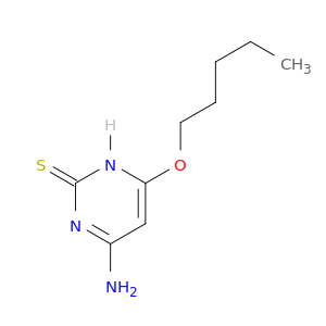 2(1H)-Pyrimidinethione, 4-amino-6-(pentyloxy)-