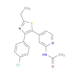 N-[4-[4-(4-CHLOROPHENYL)-2-ETHYL-1,3-THIAZOL-5-YL]-2-PYRIDYL]ACETAMIDE