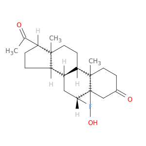 5a-Pregnane-3,20-dione, 6b-fluoro-5-hydroxy- (6CI,8CI)