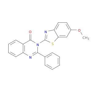 4(3H)-Quinazolinone, 3-(6-methoxy-2-benzothiazolyl)-2-phenyl-