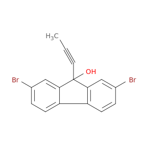 9H-Fluoren-9-ol, 2,7-dibromo-9-(1-propynyl)-