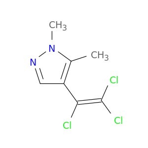 1H-Pyrazole, 1,5-dimethyl-4-(trichloroethenyl)-