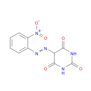 2,4,6(1H,3H,5H)-Pyrimidinetrione, 5-[(2-nitrophenyl)azo]-